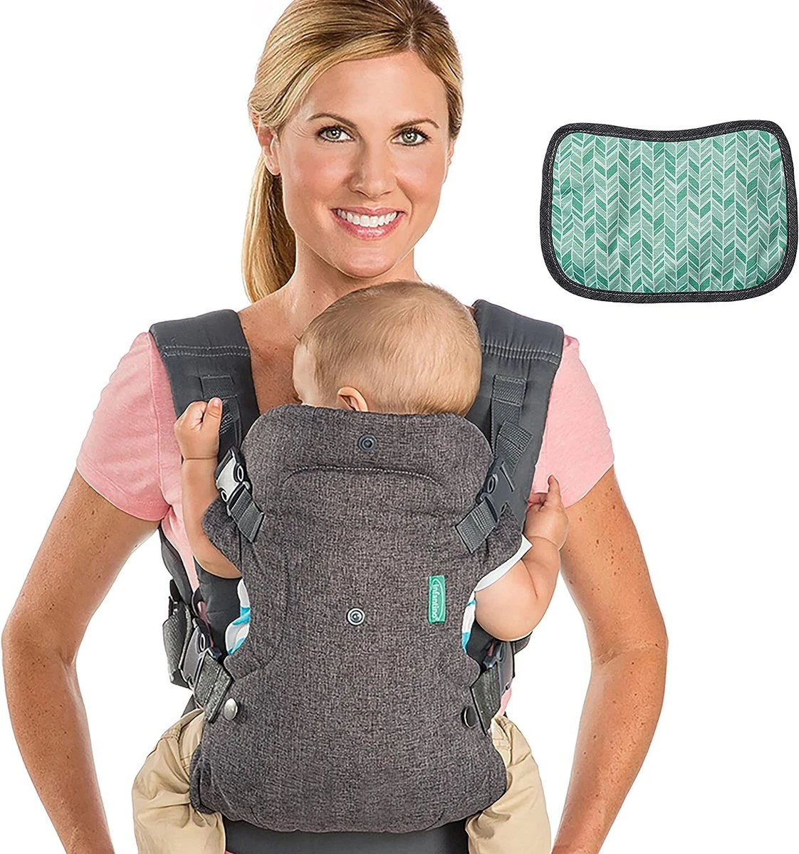 Infantino Flip Advanced 4 in 1 Carrier with Bib Ergonomic Convertible