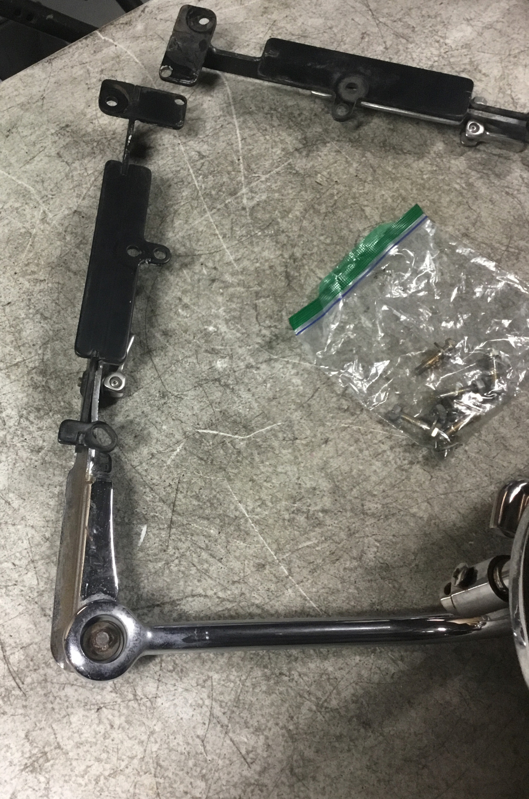 Kuryakyn Chrome Passenger Armrests with Swing Out Drink Holder eBay