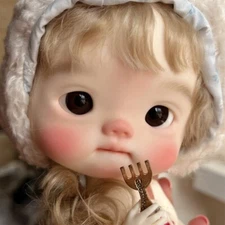 Cute Girl 1/6 BJD Doll SD Diandian Resin Bare Doll with Eyes Face Makeup Gift