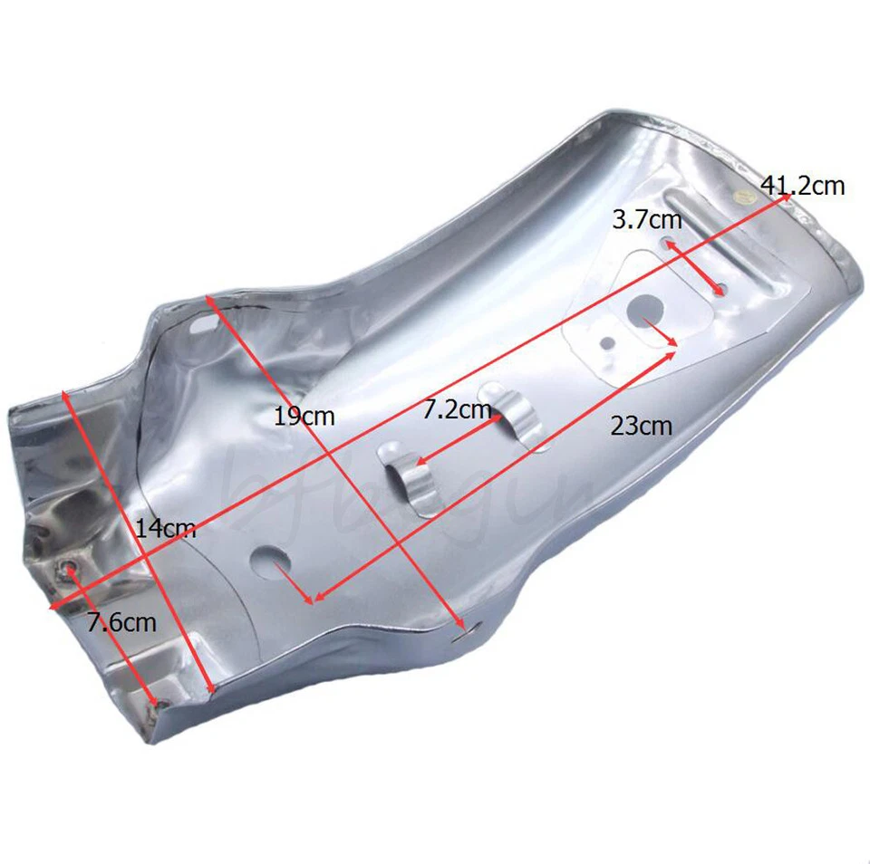 Rear Motorcycle Fender Mudguard Metal for Chopper Bobber Honda Yamaha Universal Foto 2 de 4
