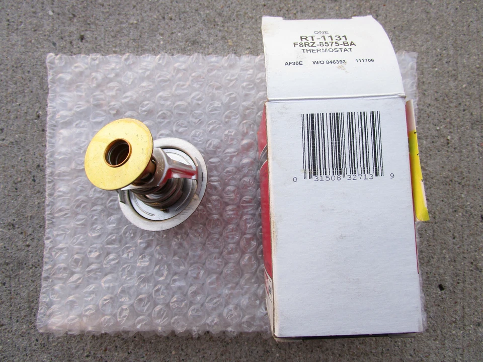 TERMOSTATO REFRIGERANTE MOTOR FORD MERCURY F8RZ-8575-BA MOTORCRAFT RT-1131 OEM NUEVO Foto 4 de 4