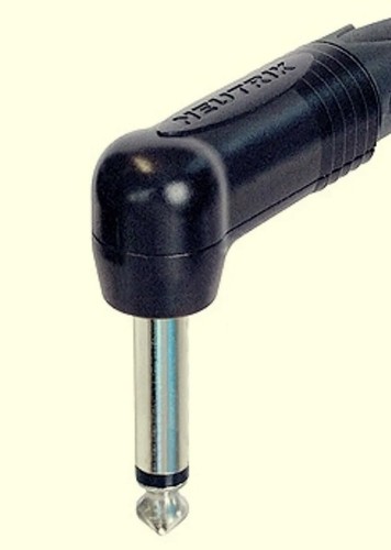 QTY-2 Neutrik NP2RX-BAG Right Angle TS Mono 1/4 Nickel Black Guitar Speaker Plug - Picture 2 of 4