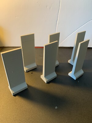 X5 gerade Beton Trennwände Trennwände 1/50 Bauernhof Silo Korn Diorama