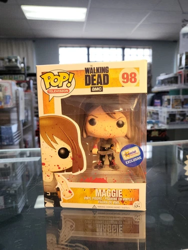 Funko Pop! The Walking Dead Maggie Rhee #98 Bloody EXCLUSIVE W/PROTECTOR