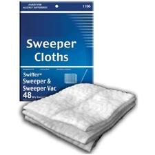 Fits For Fit All Residential Sweep Vacuum Sweeper Cloths 48pk # 1106