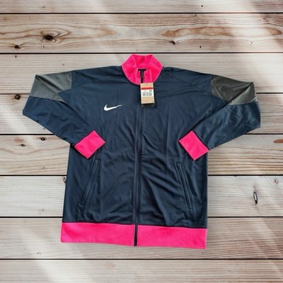 Nike Jacke Navy Pink Slim Fit Drill Track Top Dri Fit Academy Pro 24 L XXL