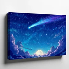 Breathtaking Night Sky Filled With Countless Twinkling Stars Wall Art Home Decor