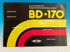 DDR Registrierkasse elektr. Kasse Prospekt BD-170 Hersteller IGV Ungarn Budapest