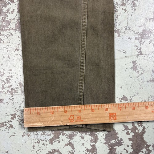 Vintage Y2K Canvas Cargo Pants Men’s Size 32x32 Streetwear Grunge Olive Green, $16.19 - Photo 10