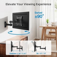 Adjustable TV Wall Mounts Bracket Full Motion LED LCD Stand Supports 10"-42"