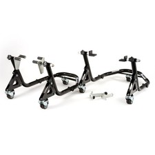 Warrior 360 Grad schwimmend vorne & hinten Motorrad Fahrrad Paddock St&auml;nder Combo
