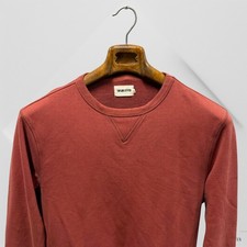 Taylor Stitch Sweater Men 38 /S Orange Heavyweight French Terry Crewneck Classic