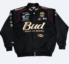 Dale Earnhardt Jr Budweiser NASCAR Jacket Mens L Chase Authentics Hendrick...