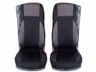 Seat Covers FOR DAF 106 XF XG CF euro 6 1 air seat Velour Leather red thread