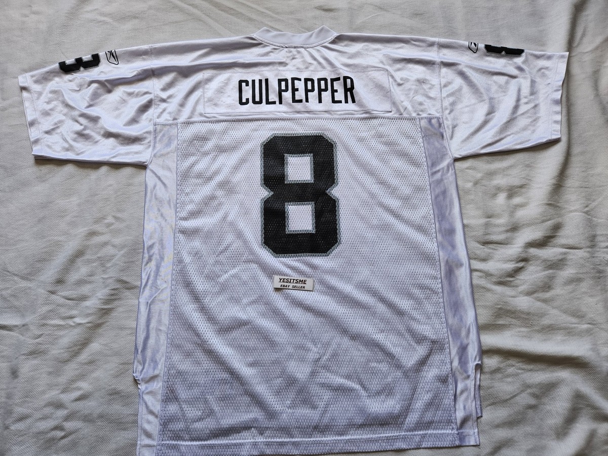 洋楽 G RAP Edward Allen RARE Vintage Oakland/Las Vegas Raiders Daunte Culpepper White Reebok