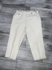 Vintage Ralph Lauren Trousers Women 10 Cream/ivoryPleated.
