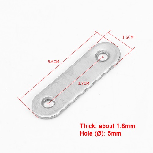 Stainless Steel Repair Plate Flat Straight Fixing Mending Corner Brace Bracket - Picture 9 of 15