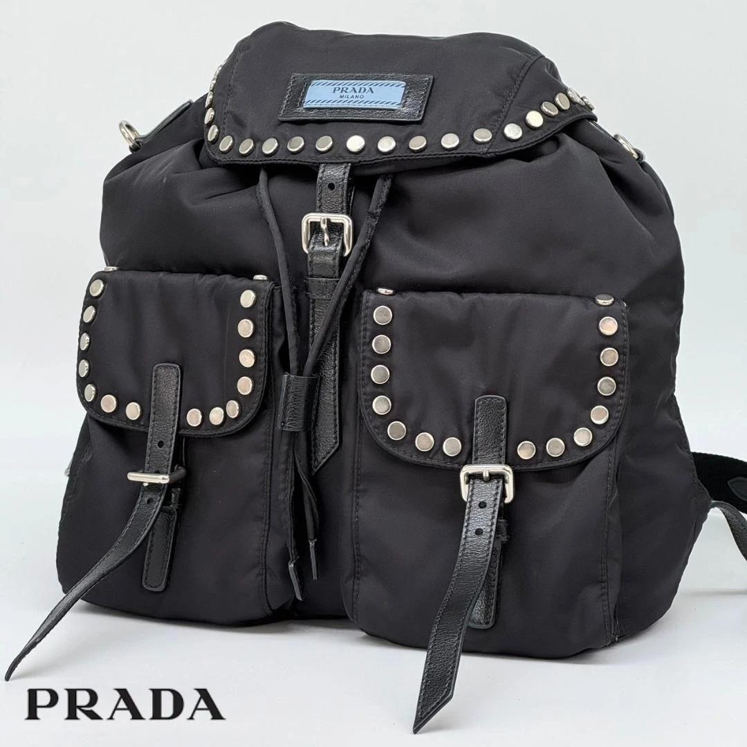 PRADA Vela Nylon Exterior Backpack Bags & Handbags for Women for