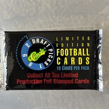 1992 Classic Draft Picks Limited Edition Football Cards Factory Sealed Pack