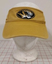 University Of Missouri Mizzou Tigers Visor Hat Yellow Adjustable Embroidered '47