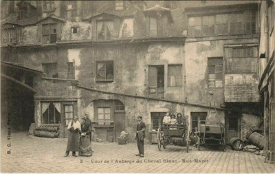 CPA PARIS 6e Rue Mazet Cour de l'Auberge du Cheval Blanc (925079)