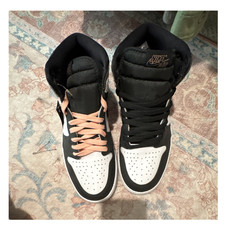 Nike Black White High-Top Mens Athletic Sneak...