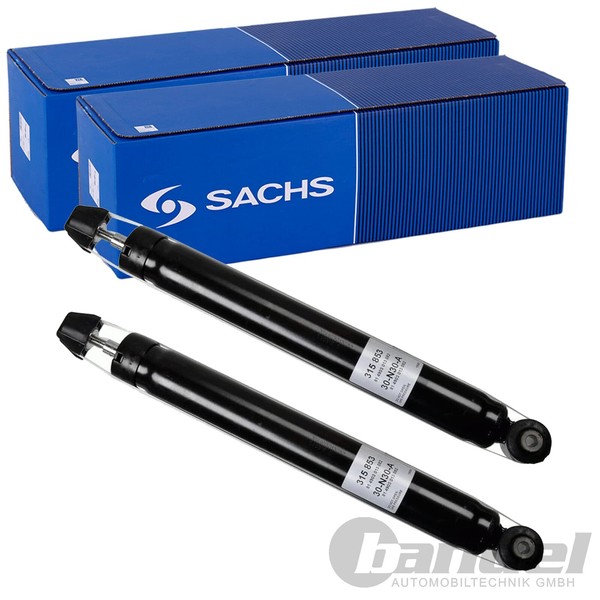 2X Sachs Gasdruck StoßDÄMpfer Satz Hinten Passend FÜR CitroËN C4 DS4 Peugeot-image