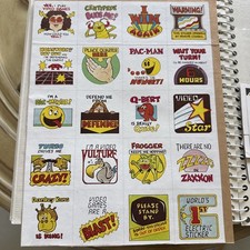 20 Vintage Page 80s Scholastic Arcade 1.5" Each Sticker