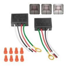 Zeifun Touch Lamp Switch 2 Pack, 2 Pack Dimmer Switch, Black