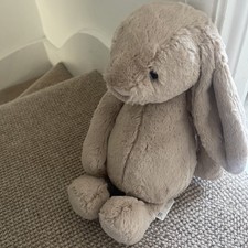 Jellycat Soft Toy Teddy Bashful Beige Bunny Classic Large 36cm New With Tags