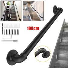 100cm Handlauf Treppengel&auml;nder Gel&auml;nder Wandhandlauf Wasserrohr Handlauf Metall