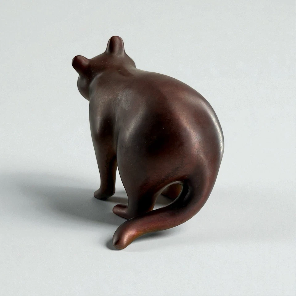 LOET VANDERVEEN Clásico Mapache Bronce Escultura Edición Limitada Papelera Panda 98/ Foto 3 de 4