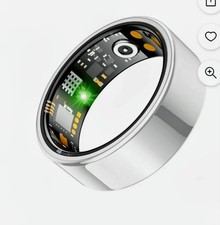 LIVUP. SMART RING HEALTH TRACKER. Silver. Size 7  8 BRAND NEW.