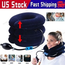 Cervical Neck Traction Device Collar Brace Support Pain Relief Stretcher Therapy