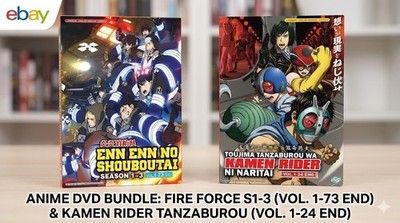 Enn Enn no Shouboutai S1-3 Vol 1-73 + Toujima Tanzaburou Kamen Rider Anime DVD