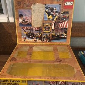 1989 LEGO 6285 VINTAGE Pirates Black Seas Barracuda Complete instructions Box