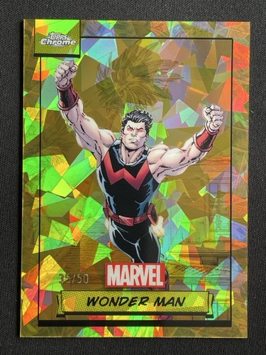 Wonder Man 2024 Topps Chrome Sapphire Marvel Gold /50 #108