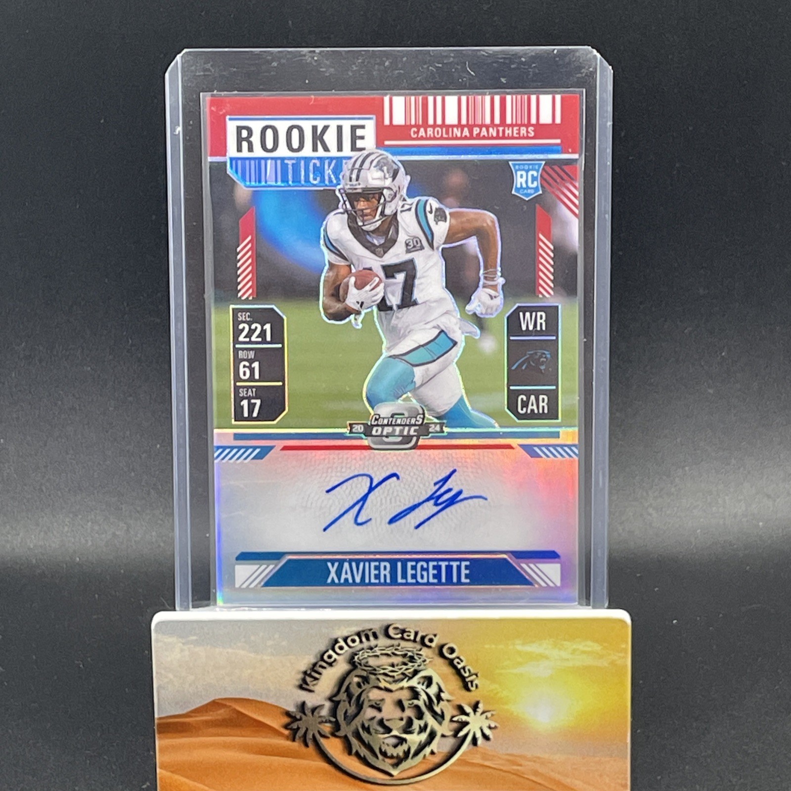 💥2024 Panini Contenders Optic #107 Xavier Legette Red Prizm Auto Rookie #/175💥