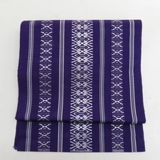 Japanese Kimono Nagoya Obi Silk Gift pattern Purple 155.9inch Women's