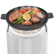 Onlyfire Griddle for Solo Stove Ranger, 14 Inch Double Sided Reversible Cast ...