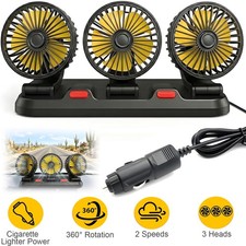 Cigarette Lighter 3-head Car Cooling Fan 360 Rotatable Electric 12v Car Fans Cigarette Lighter 3-head Car Cooling Fan 360 Rotatable Electric 12v Car Fans