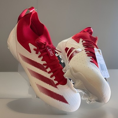 Adidas SM adizero IMPACT+ Football Cleats White/Red IH0569 Men's Size 13 NEW