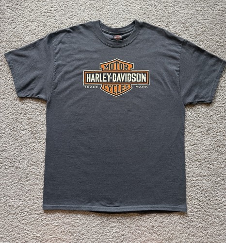 Harley Davidson Shirt XL Charcoal Taboo Alexandria LA Skull RK Stratman Graphic