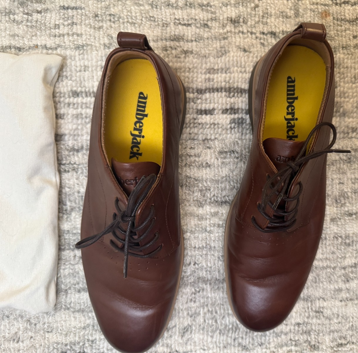 Amberjack The Original Dress Shoes In Chestnut Men’s Size 10 wide ?*NIB*Amberjack The Original Dress Shoes Leather Men main image 4