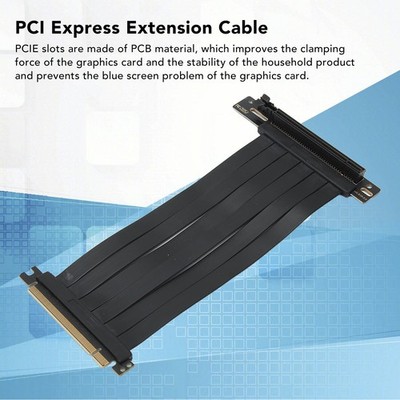 PCI Express3.0 Verlängerungskabel Unterstützung X16 X8 X4 X1 20cm Länge 90 Grad