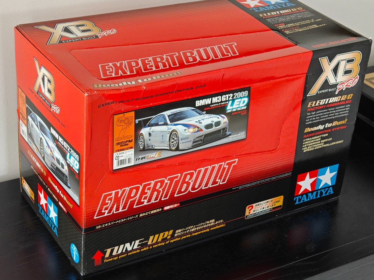 Tamiya 57799 XB BMW M3 GT2 TT‑01 LED Mint Condition RTR