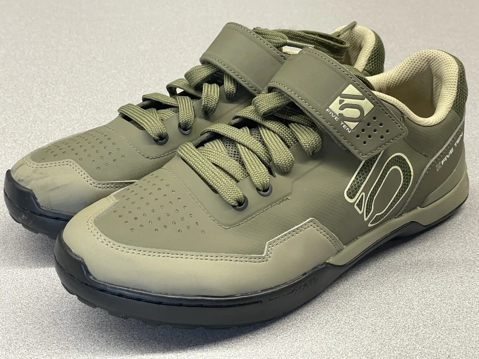 Adidas Five Ten 5.10 Cernícalo Clip-in Hombres Talla 9 Verde Bicicleta de Montaña Zapatos GZ9252 Foto 2 de 4