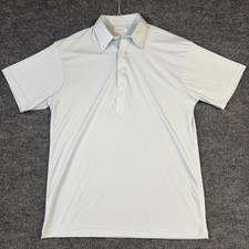 Collars Co Polo Shirt Mens Medium Light Blue Point English Spread Dress Collar