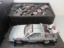 Hot Wheels DeLorean 1/18 Back to the Future Time Machine Model LED Light Sound