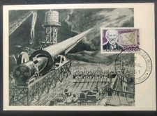 Carte Maximum Premier Jour Timbre Georges Méliès N° 1284 Oblitéré Montreuil 1961